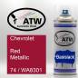 Preview: Chevrolet, Red Metallic, 74 / WA8301: 400ml Sprühdose, von ATW Autoteile West.